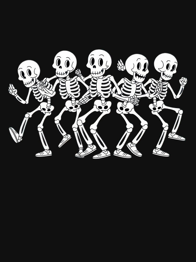 funny five grateful dead skeleton by GogoGrove