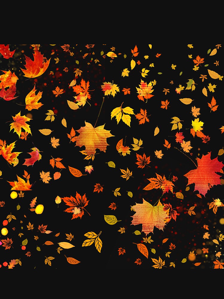 Colorful Autumn Leaves in Warm Shades by DreamArtmaStudio