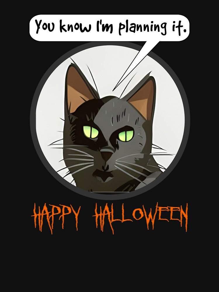 You Know I'm Planning It Cat by HalloweenThings