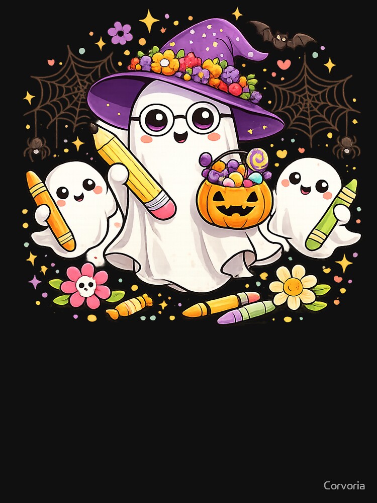 Teacher Ghost Halloween Classroom Gift by Corvoria