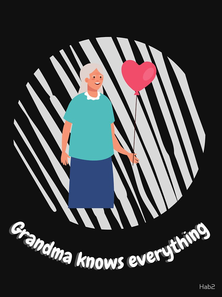 Copy of  Grandma knows everything. Black lines by Hab2
