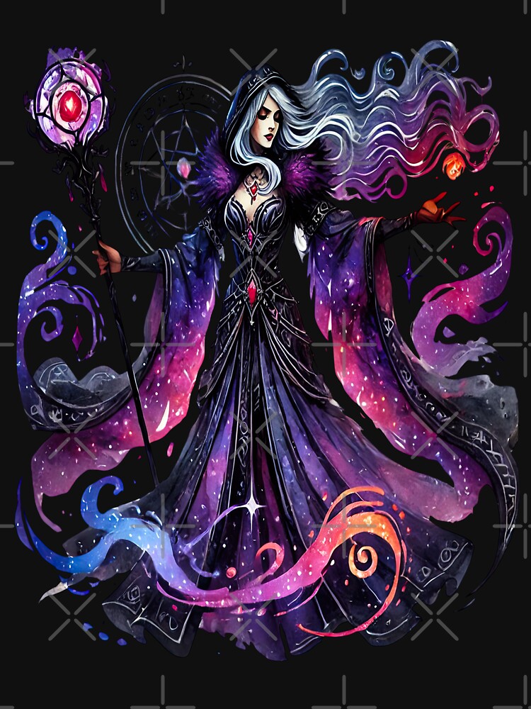Celestial Void Sorceress by TheInkRaven