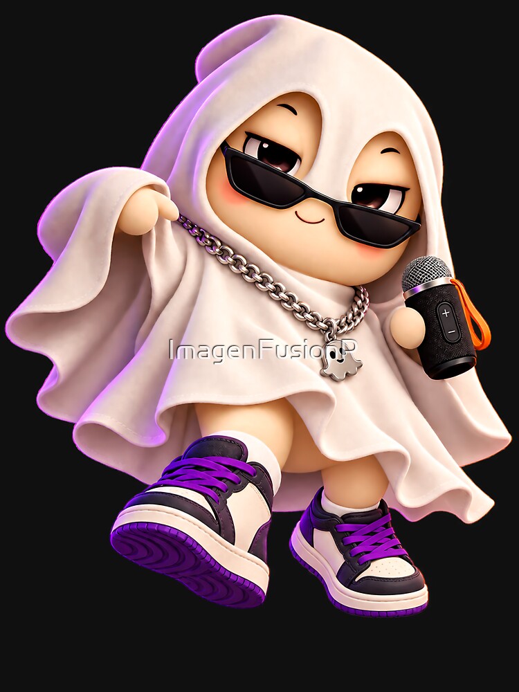 Kawaii Halloween Ghost Streetwear Mochi by ImagenFusionP