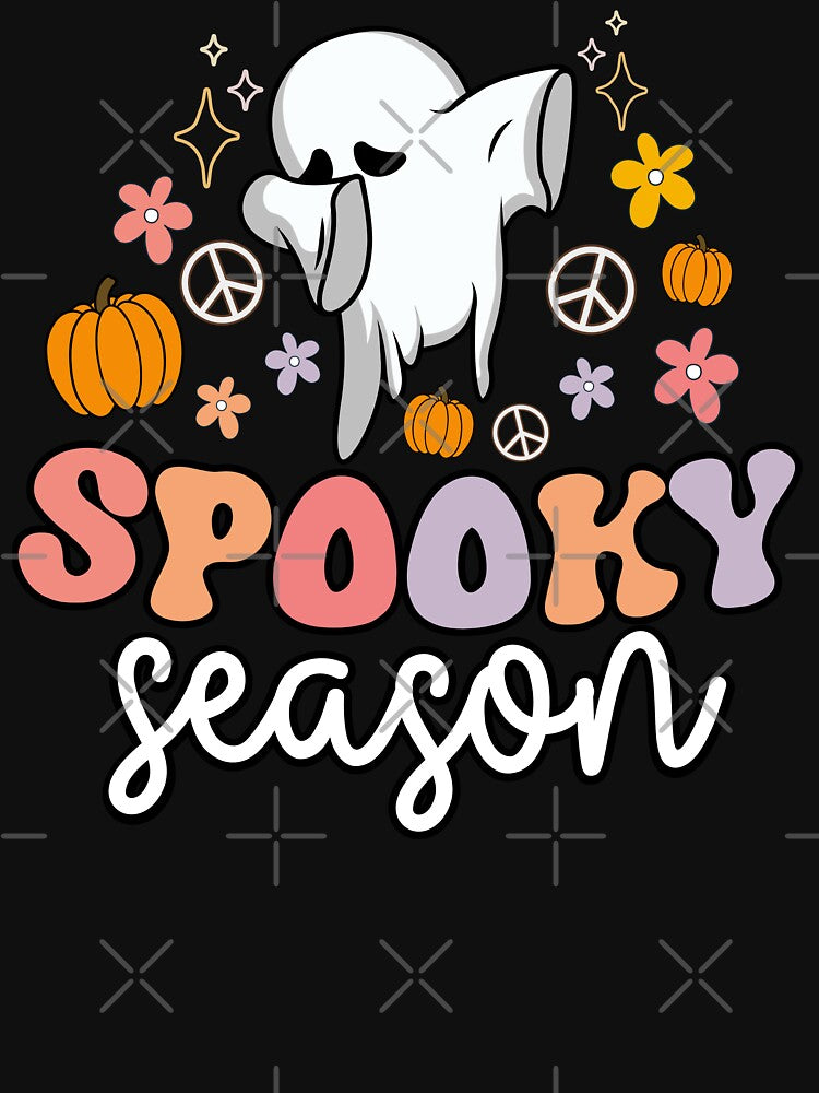 Vintage Halloween Costume with Groovy Ghost Spooky Season - Funny Ghost Dabbing by ohmier