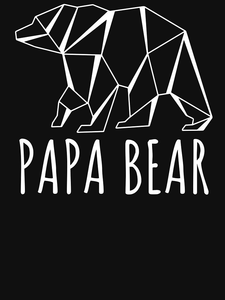 Papa Bear Loving Dad Shapes by jacks-tees
