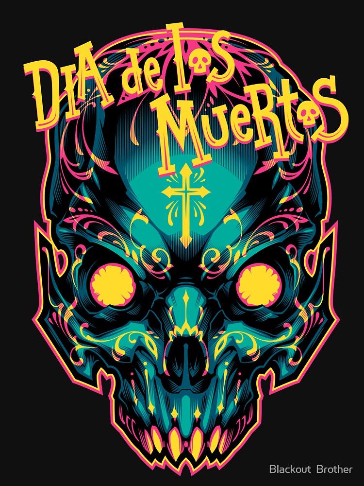 Dia de Los Muertos Skull vector by Blackout  Brother