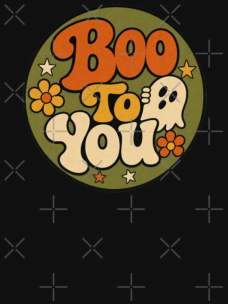 Boo To You Ghost Funny Retro Halloween by JessArty ⭐⭐⭐⭐⭐