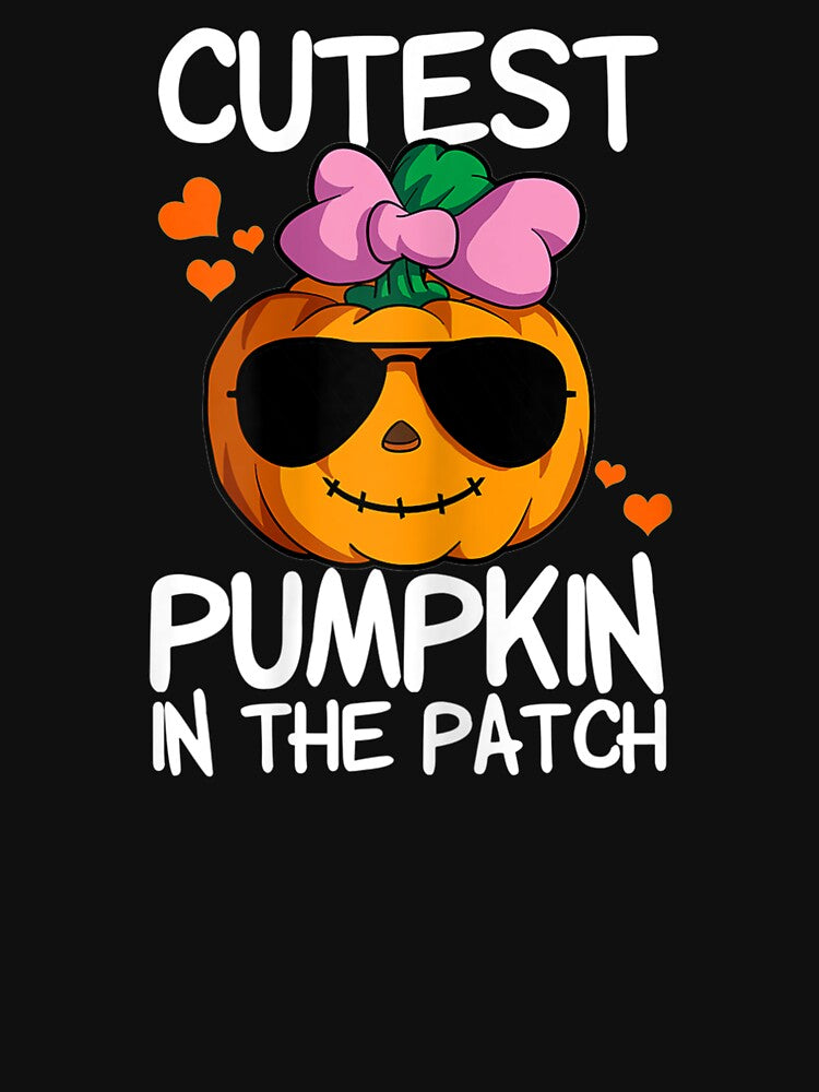 Cutest Pumpkin In The Patch Kids Girls Halloween Pumpkin by Jonathanhagerst