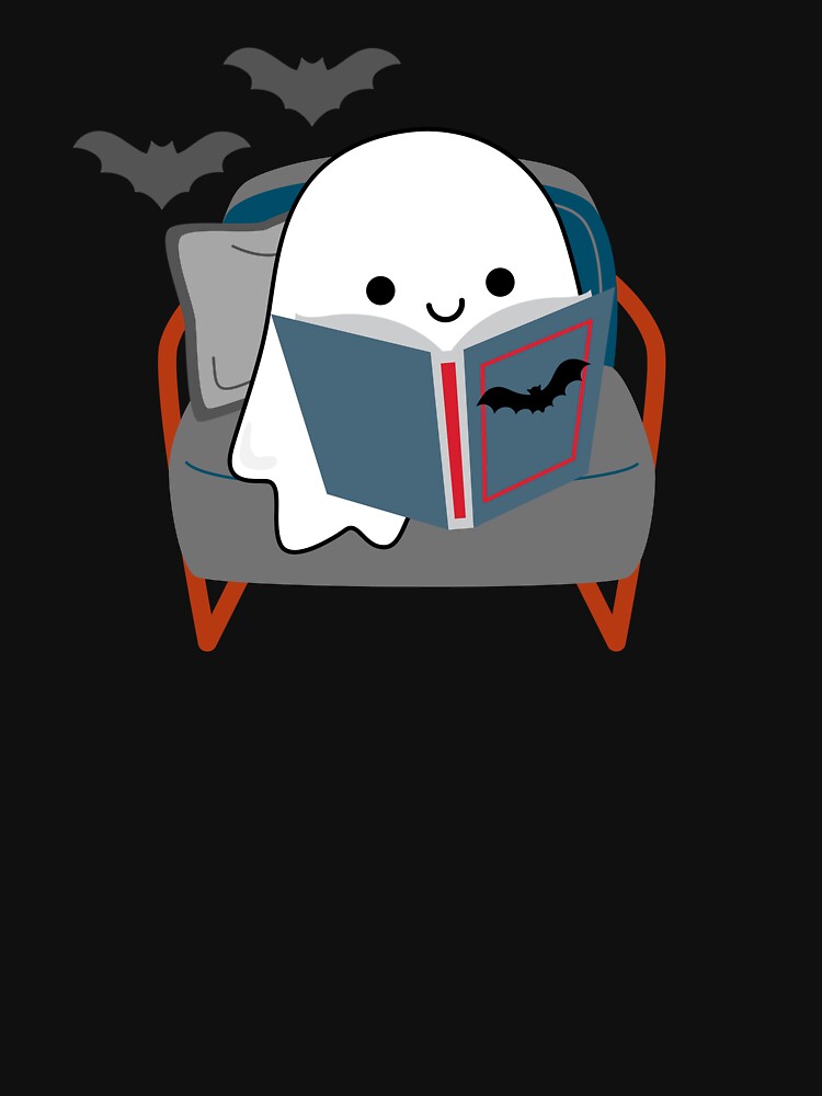 Cute reading ghost by AnulaArt
