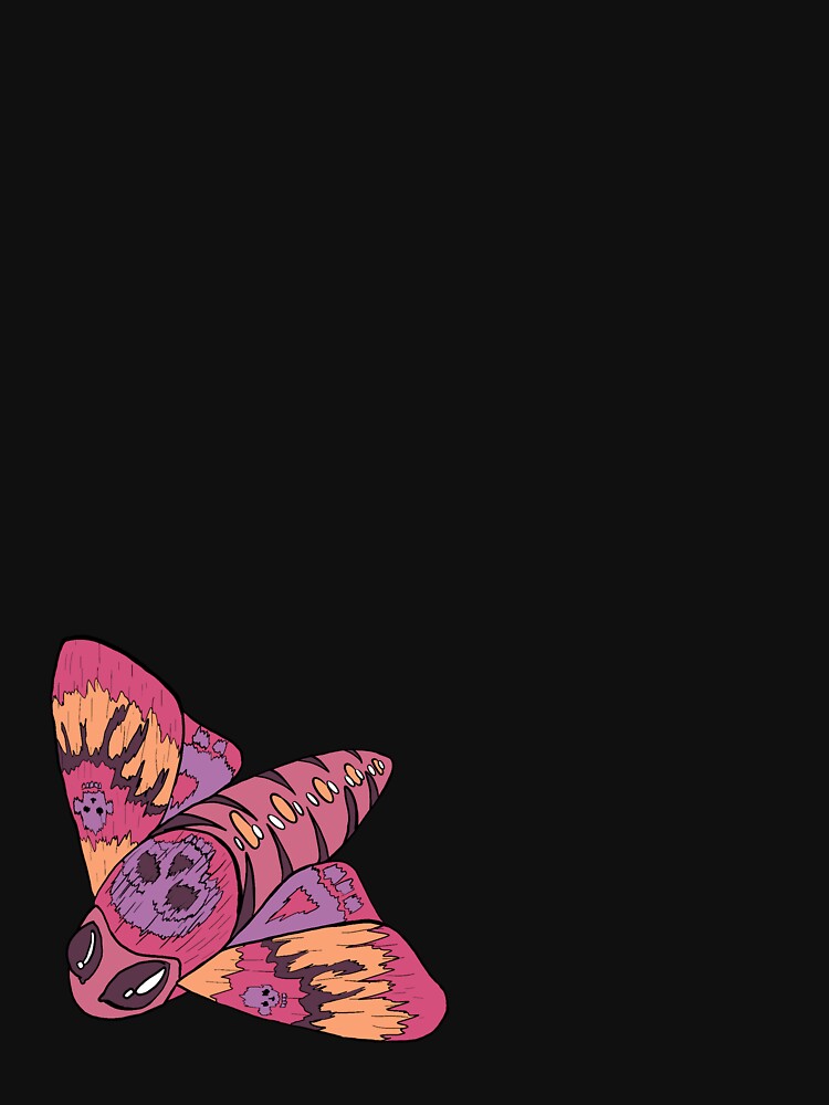 pink skull goth moth by HGothMoths