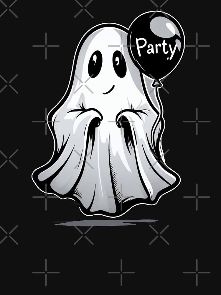 Fun and cute Halloween party ghost by iancoppack