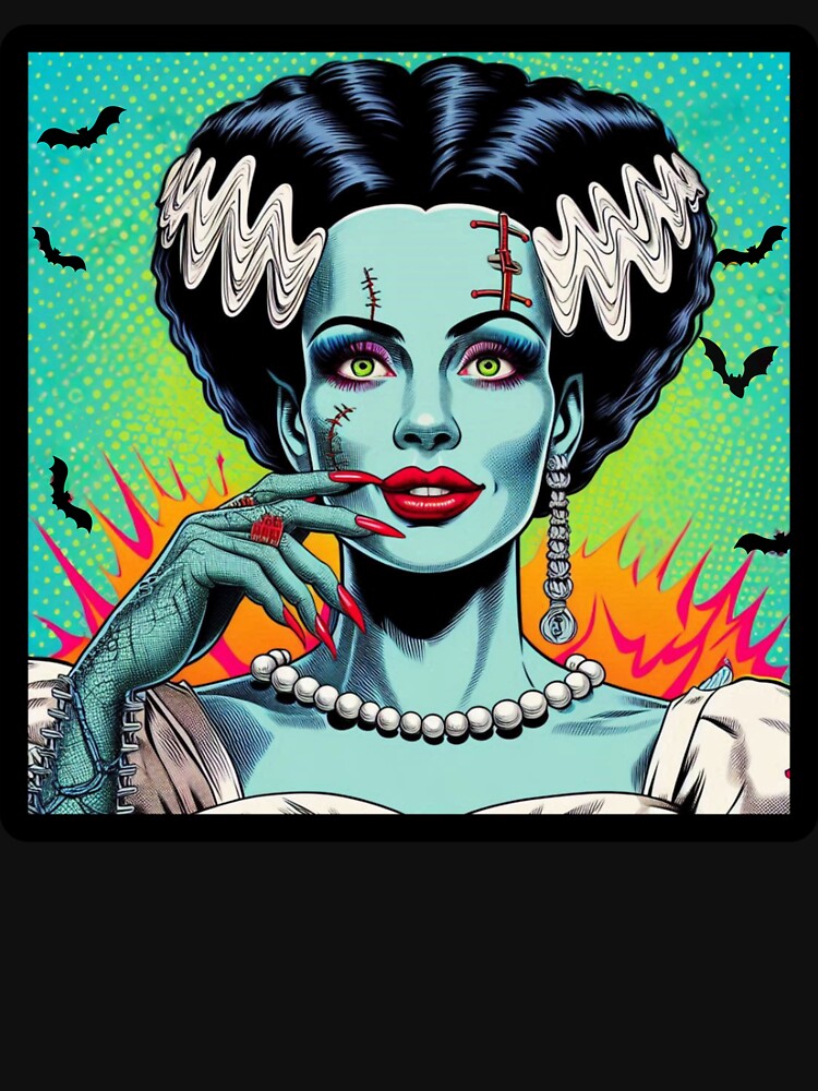 Frankenstein's Bride Pop Art by SpicyGingerTees