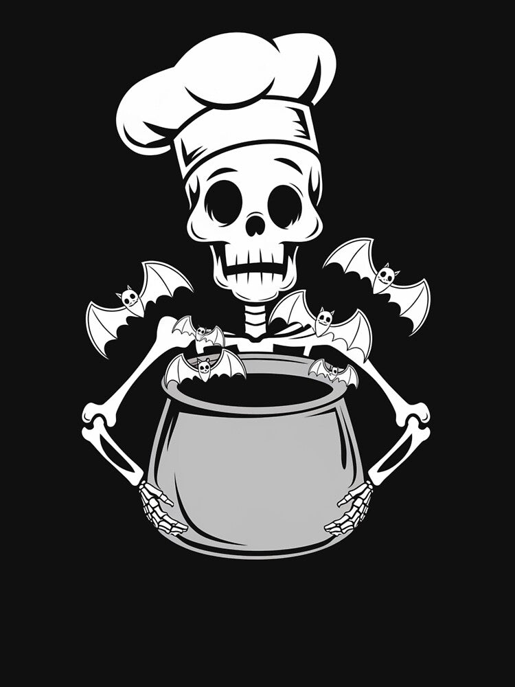Skeleton Cooking Bats Funny Gifts For Chefs by MikeKart