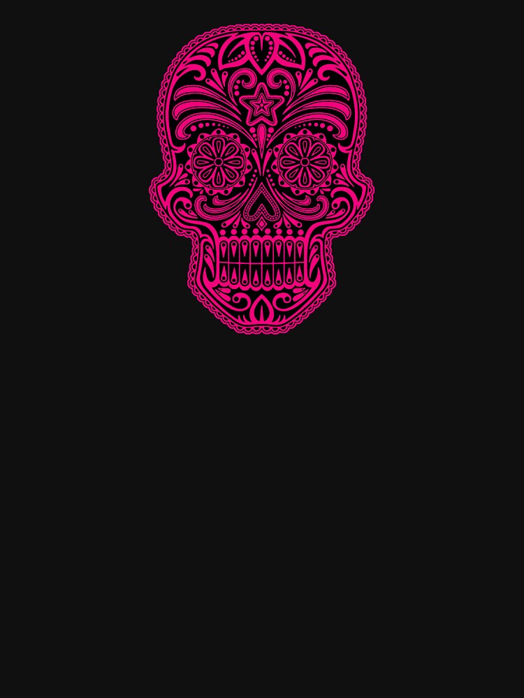 Intricate Pink and Black Sugar Skull by JeffBartels