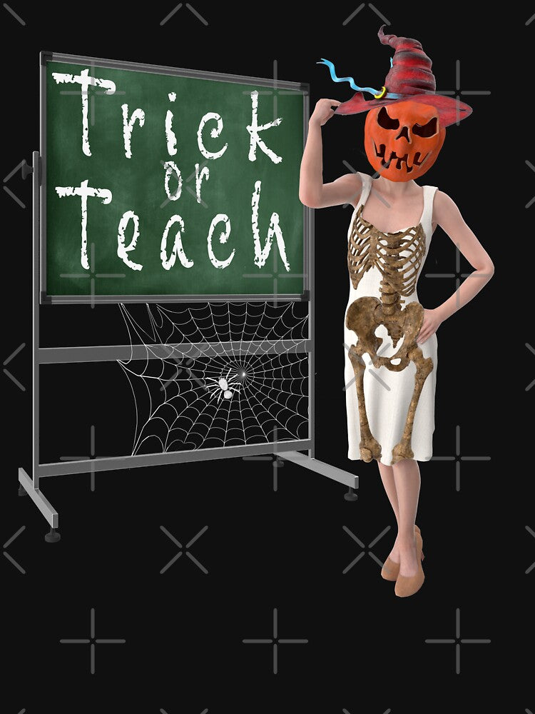 Trick Or Teach Cute Halloween Teacher by david parry