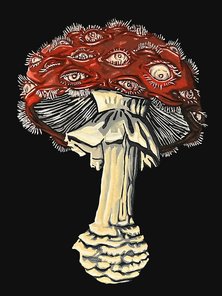 Eyeball Toadstool Surreal Mushroom by kssmblajenp