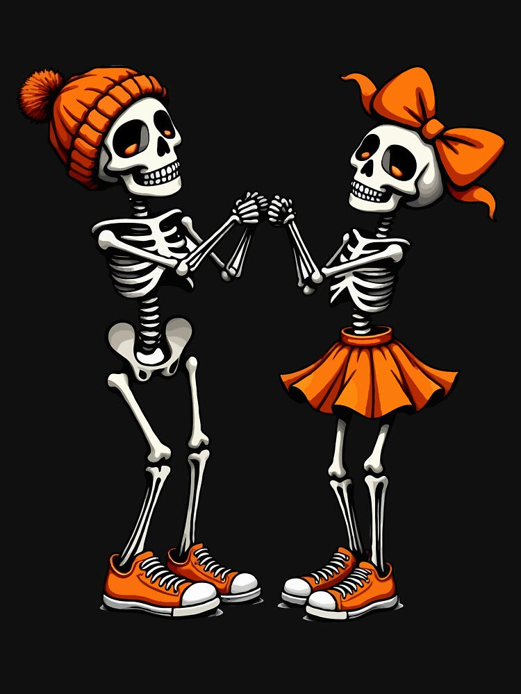 Dancing Skeletons Halloween Couples Dance Fun by AxelBrook