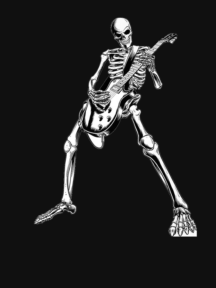 Skeleton Playing Guitar Electric Acoustic Classical by aliceshe