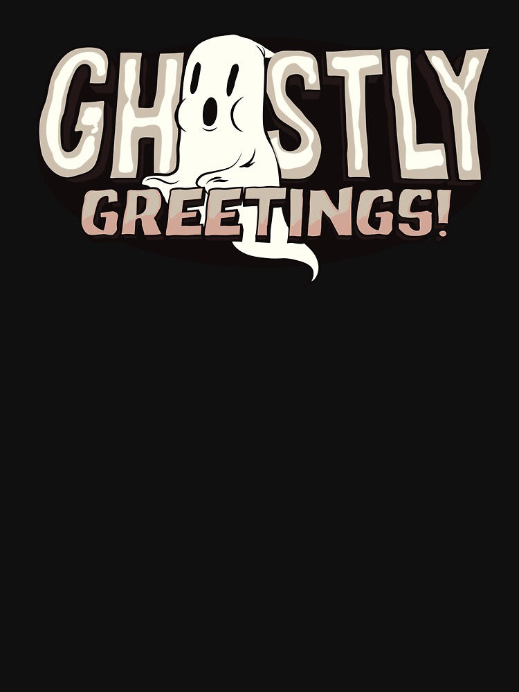 Ghostly greetings - funny Halloween by Hoetoons
