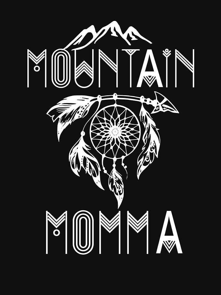 Womens Outdoor Mountain Momma Funny Mountain Lovers Gift Design by Sapphire Star