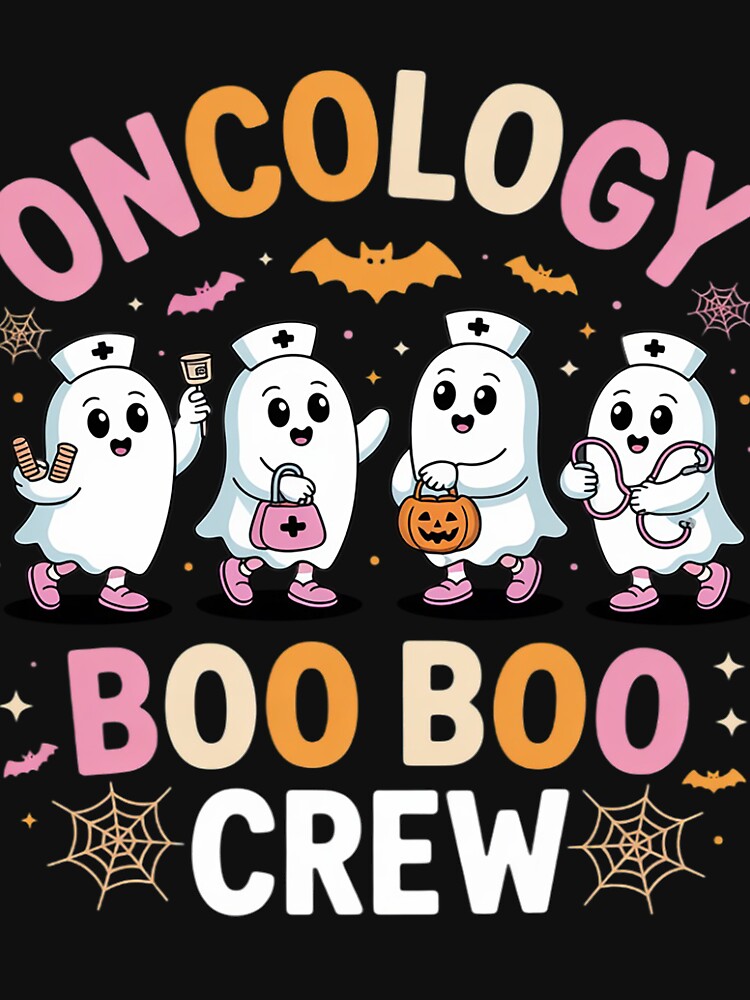 Oncology Nurse Boo Boo Crew Ghost Nurse Halloween by RopboxRone