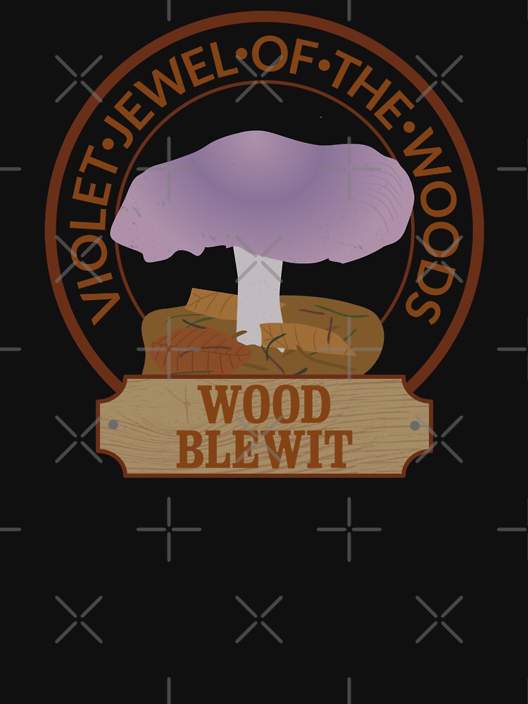 Mushroom, wood blewit by RedPoppyStudio