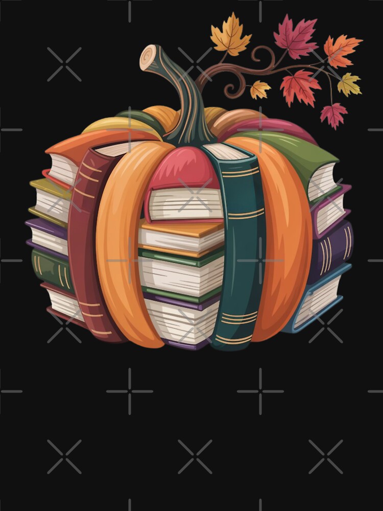 Autumn Pumpkin Book Lover Design - Cozy Fall Reading Aesthetic by BillowyLove