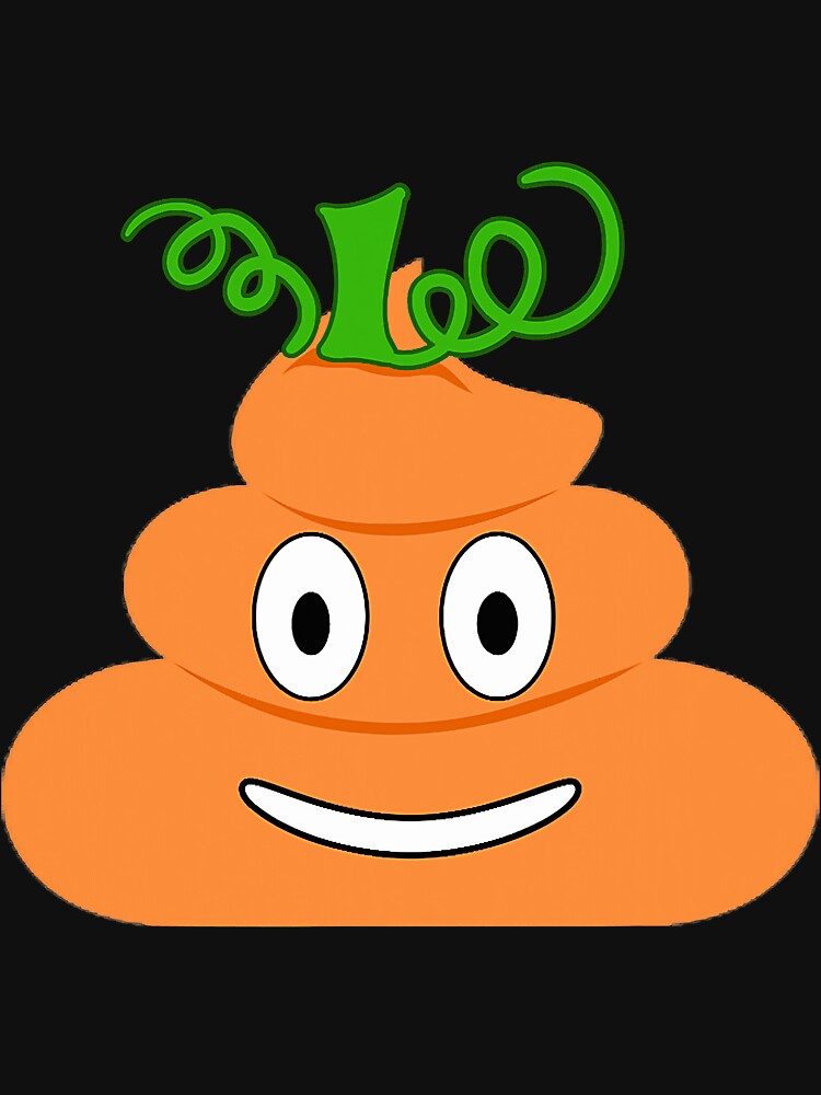 Poop Emoji Pumpkin Funny Halloween by unassertive19