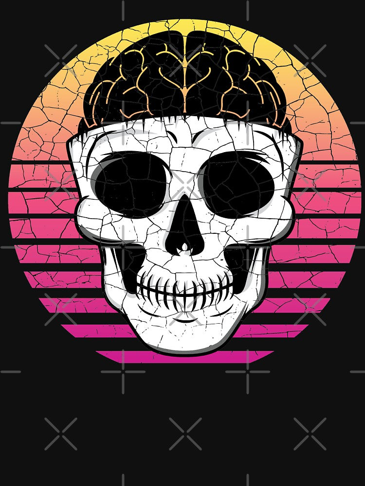 Retro Skull Sunset by Art-Max
