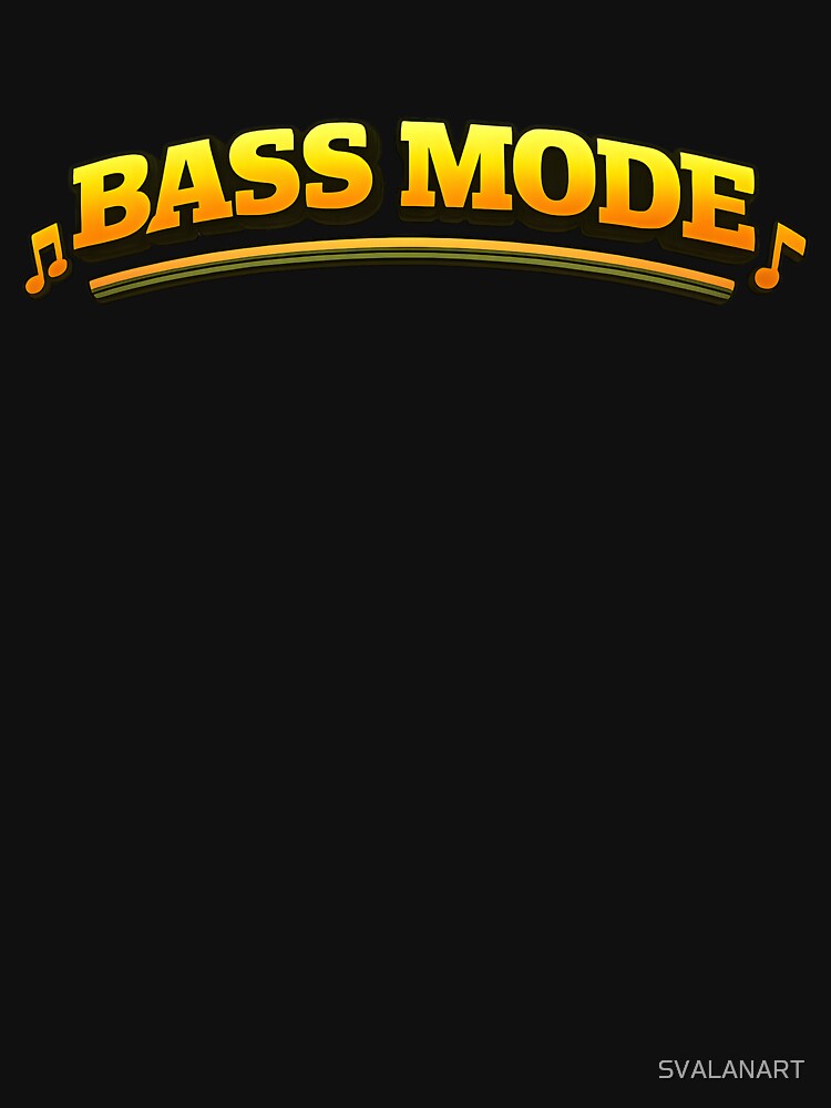 Bass Mode – Funny Bass Fishing Wordplay Design by SVALANART