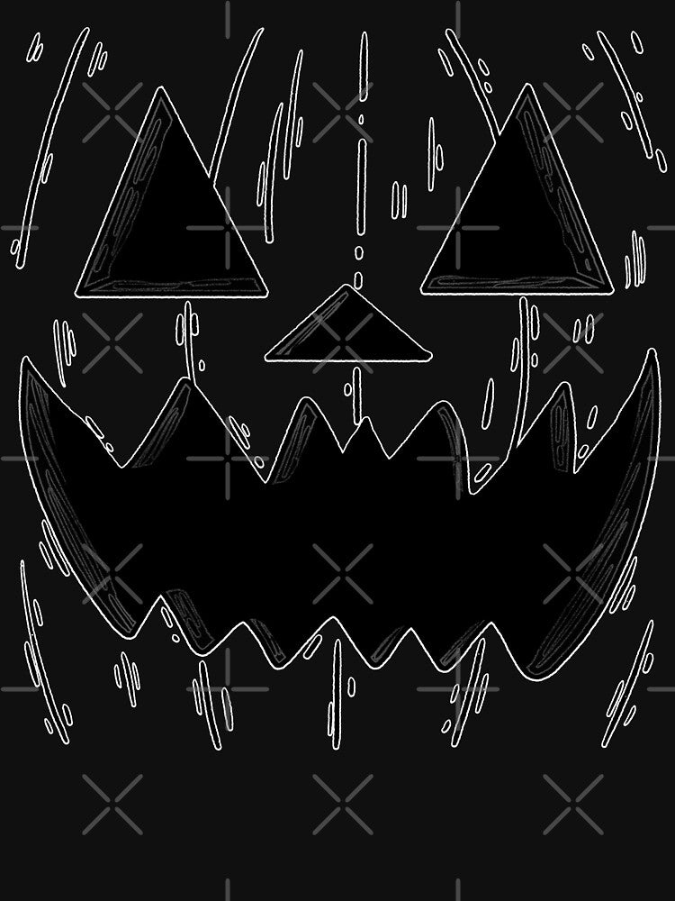 scary pumpkin face halloween dark mode by felric