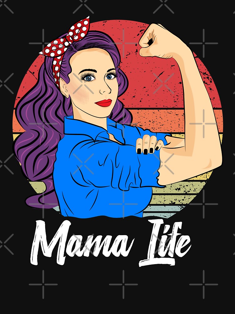 Mama Life Vintage Retro Sunset Mother’s Day by ZNOVANNA