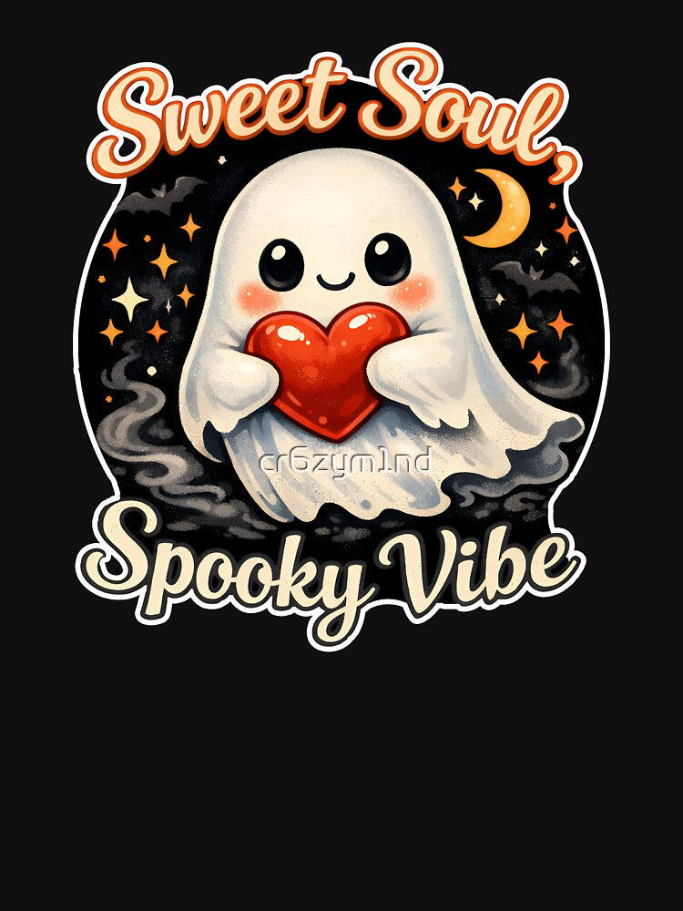 Cute Ghost Sweet Soul Spooky Vibe Kawaii Halloween Ghost Aesthetic by cr6zym1nd