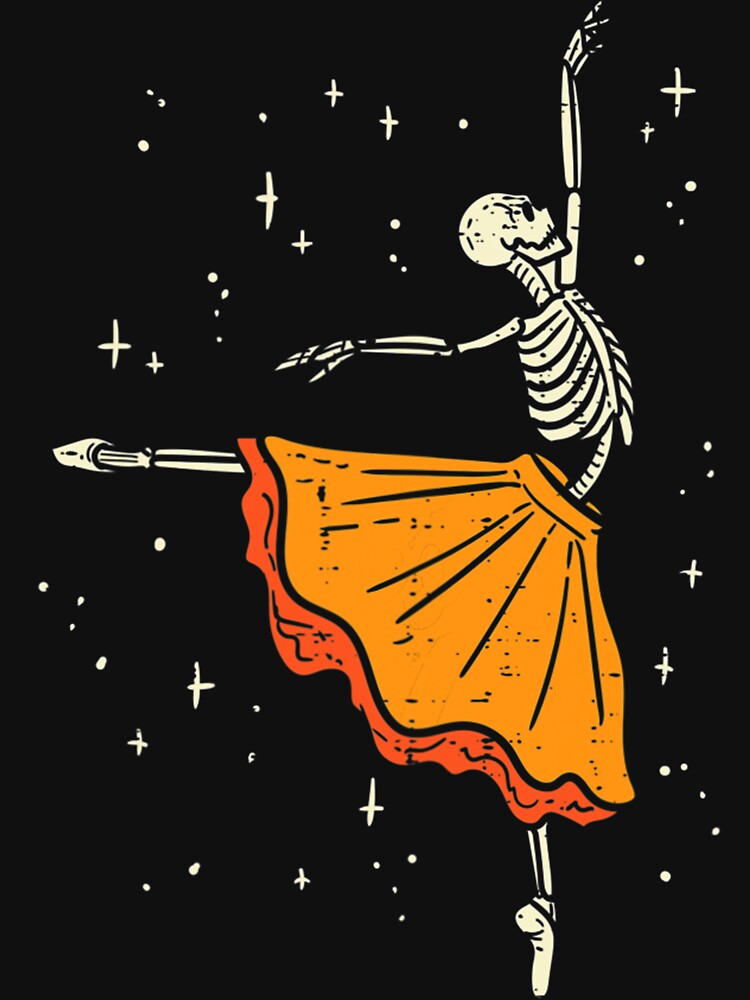 Dancing Skeleton Ballerina Ballet by McDermottArt