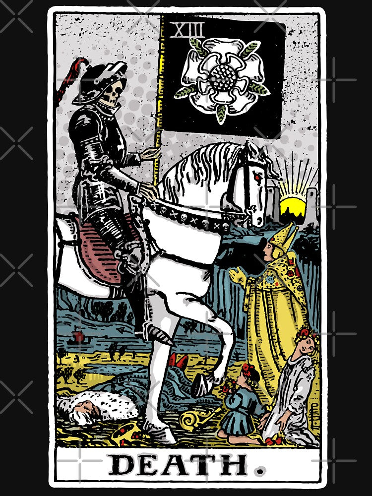 Death Tarot Card - Major Arcana - fortune telling - occult Essential T-Shirt by createdezign