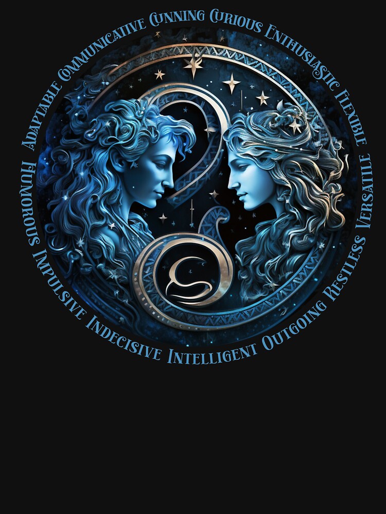 Gemini T-Shirt, Horoscope T-Shirt, Birthday T-Shirt, Zodiac Sign T-Shirt by Graphitti Squad