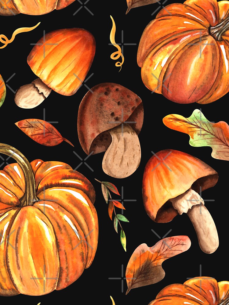 Hello autumn pumpkin pattern by wolfgangrainer