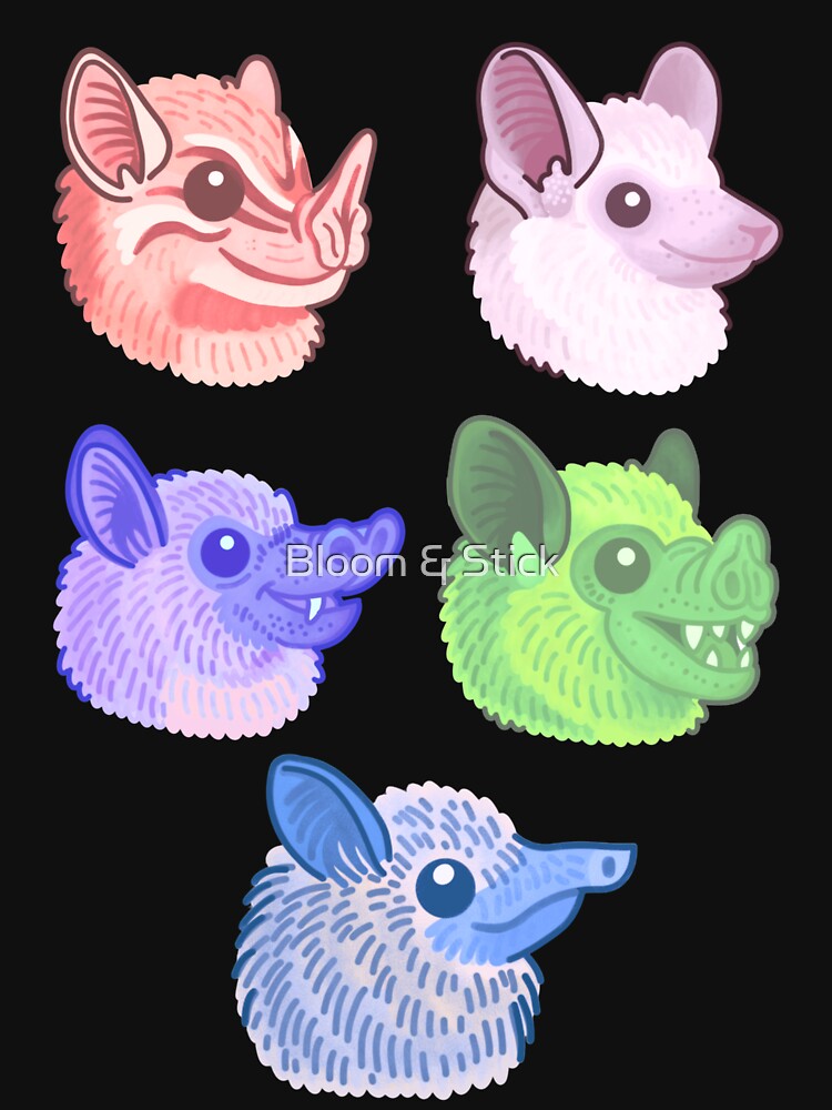 Colorful bats by Bloom & Stick