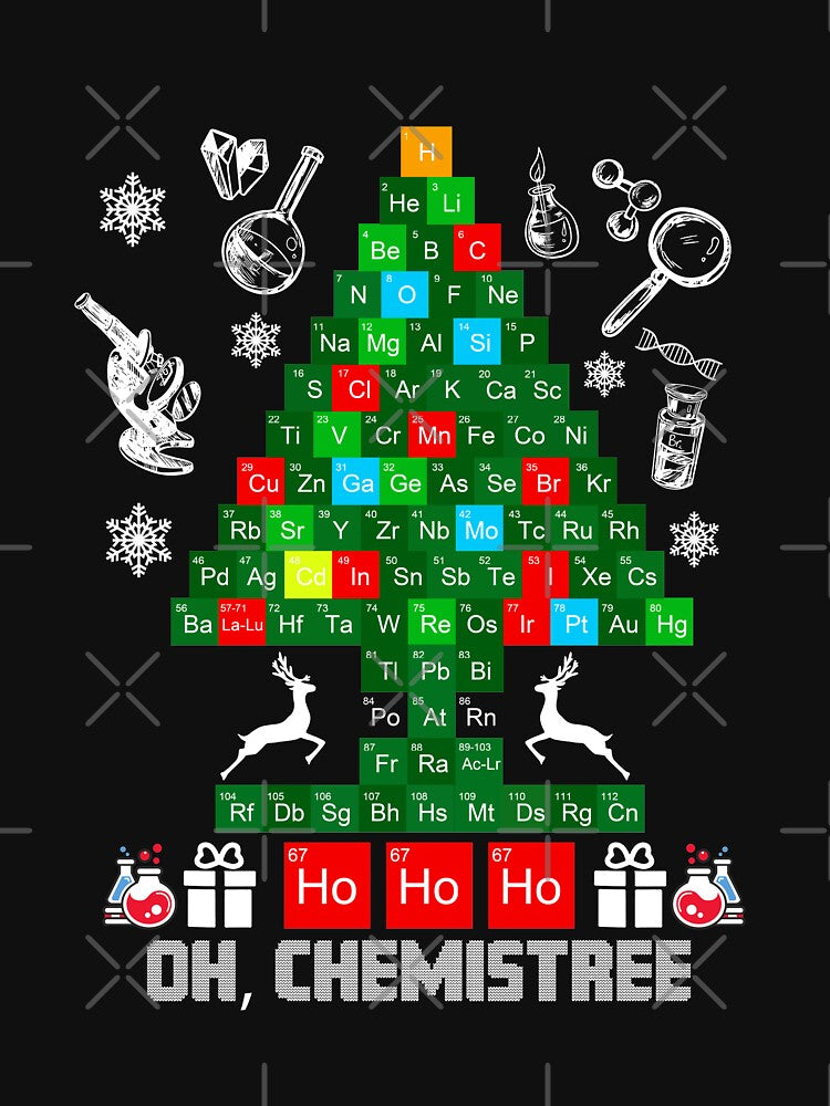 Science Christmas Shirt Oh Chemist Tree Chemistree Chemistry by fatboys