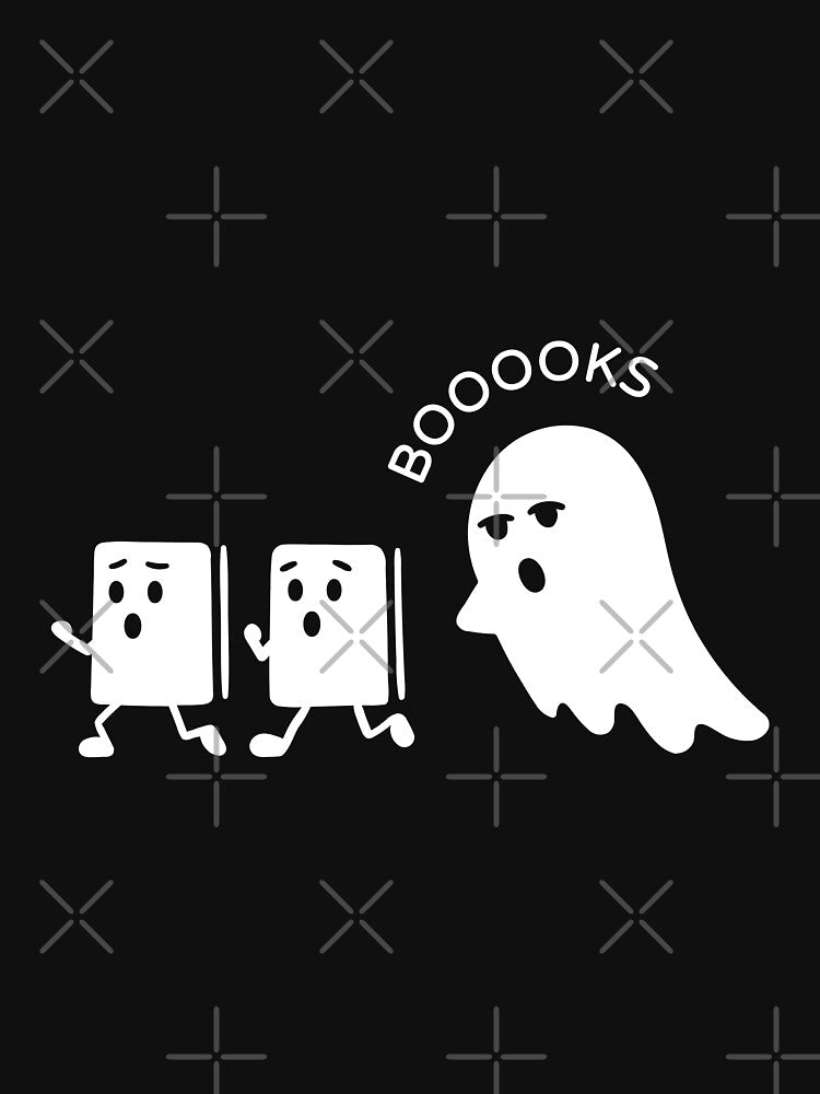 cute ghost book reading  teacher by FLOWER--ART