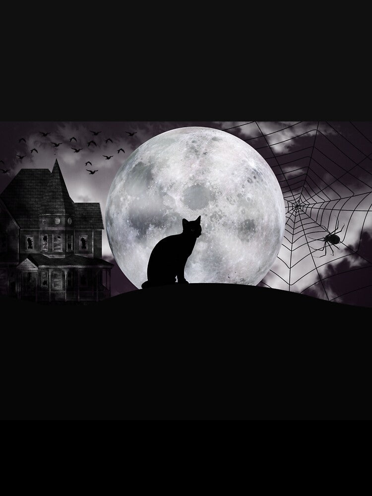 Cat and moon by satya881