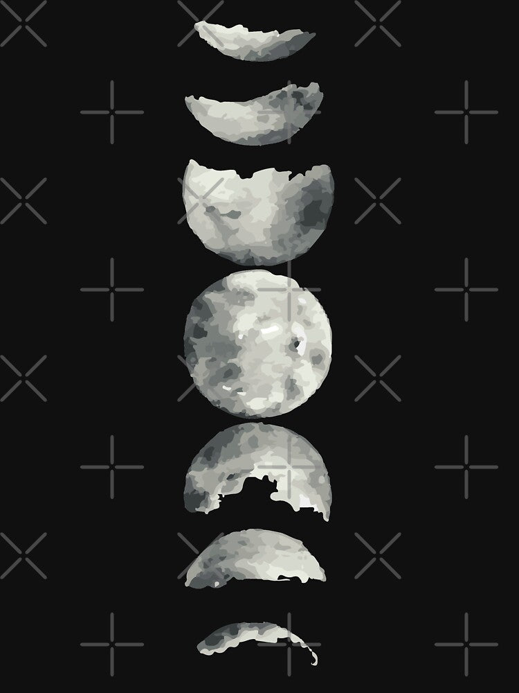 Moon phases by Angelo Dong