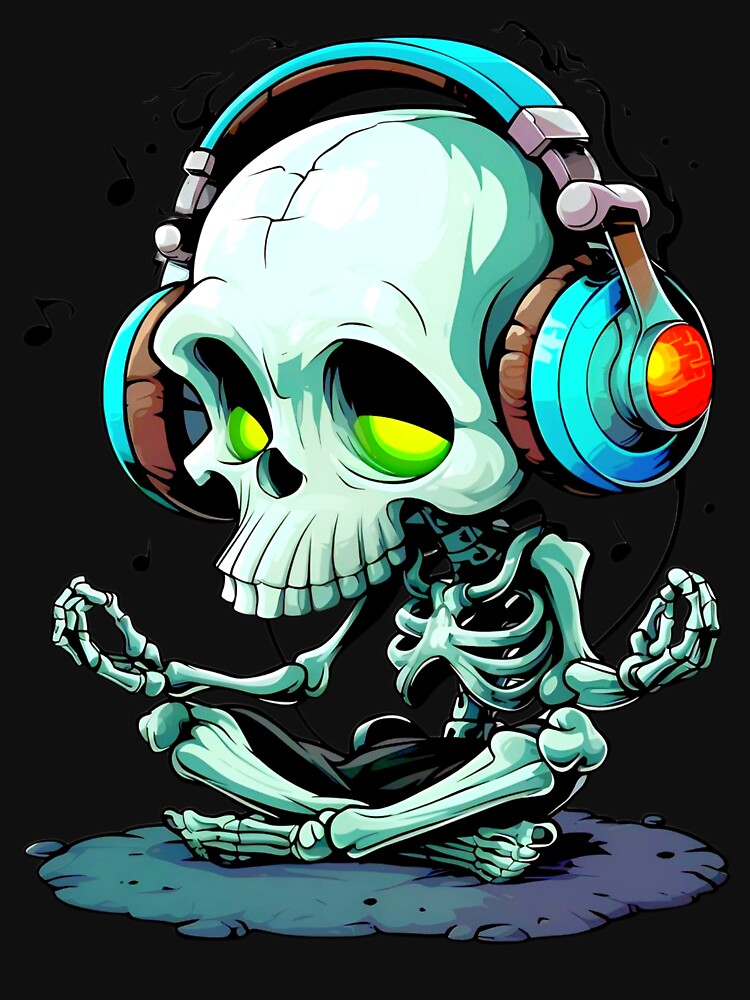 Meditating skeleton by Assie P T T design