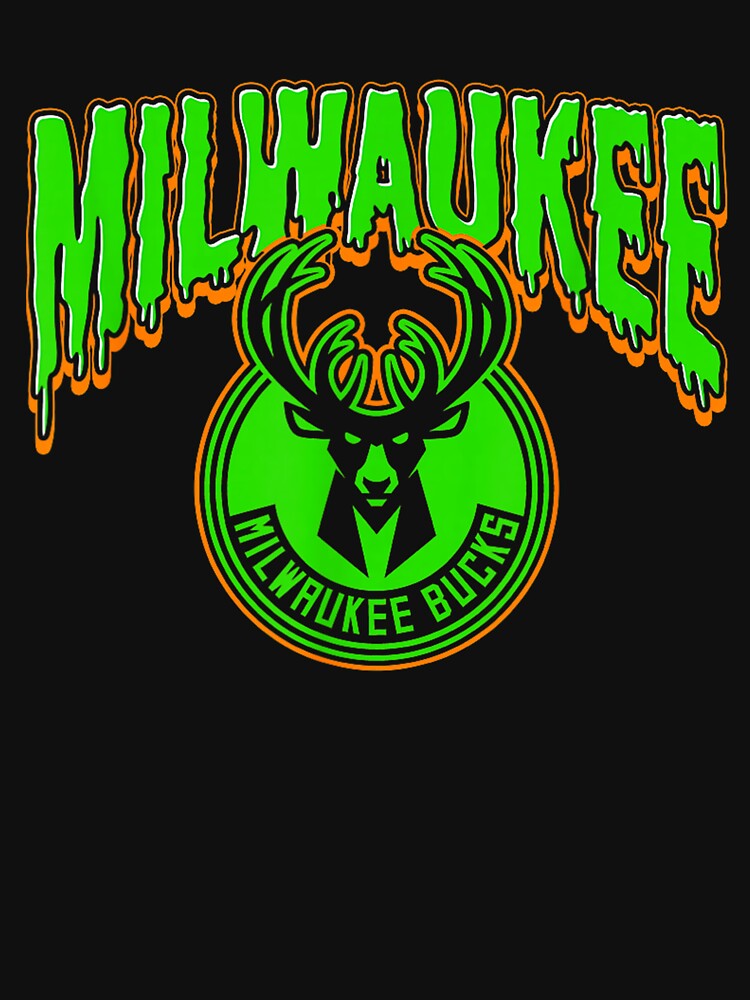 Milwaukee Bucks Halloween Scary Retro For Men Women by MerrittWe
