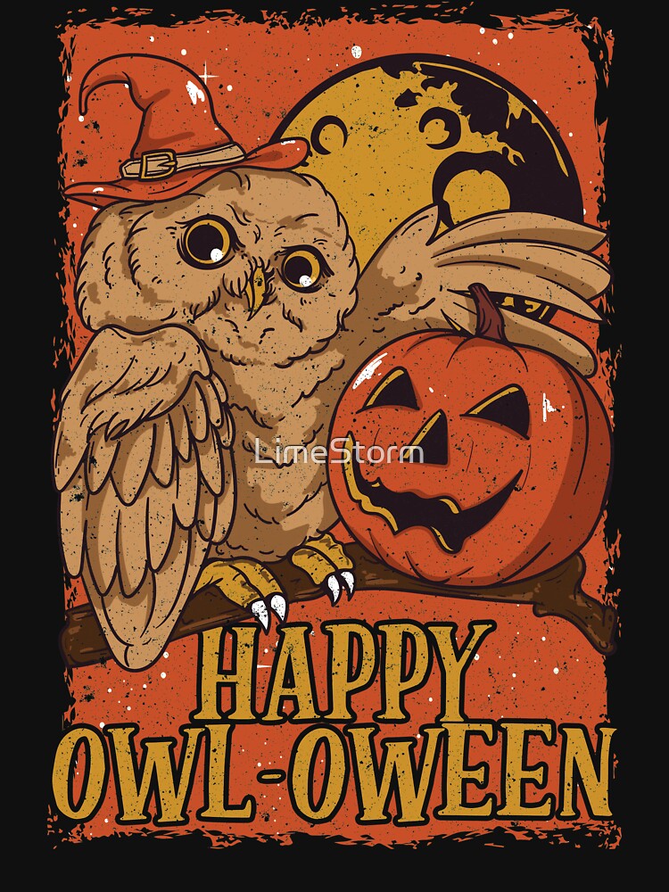 Vintage Halloween Owl by LimeStorm