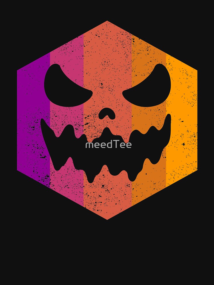 Vintage Pumpkin - Halloween pumpkin face by meedTee