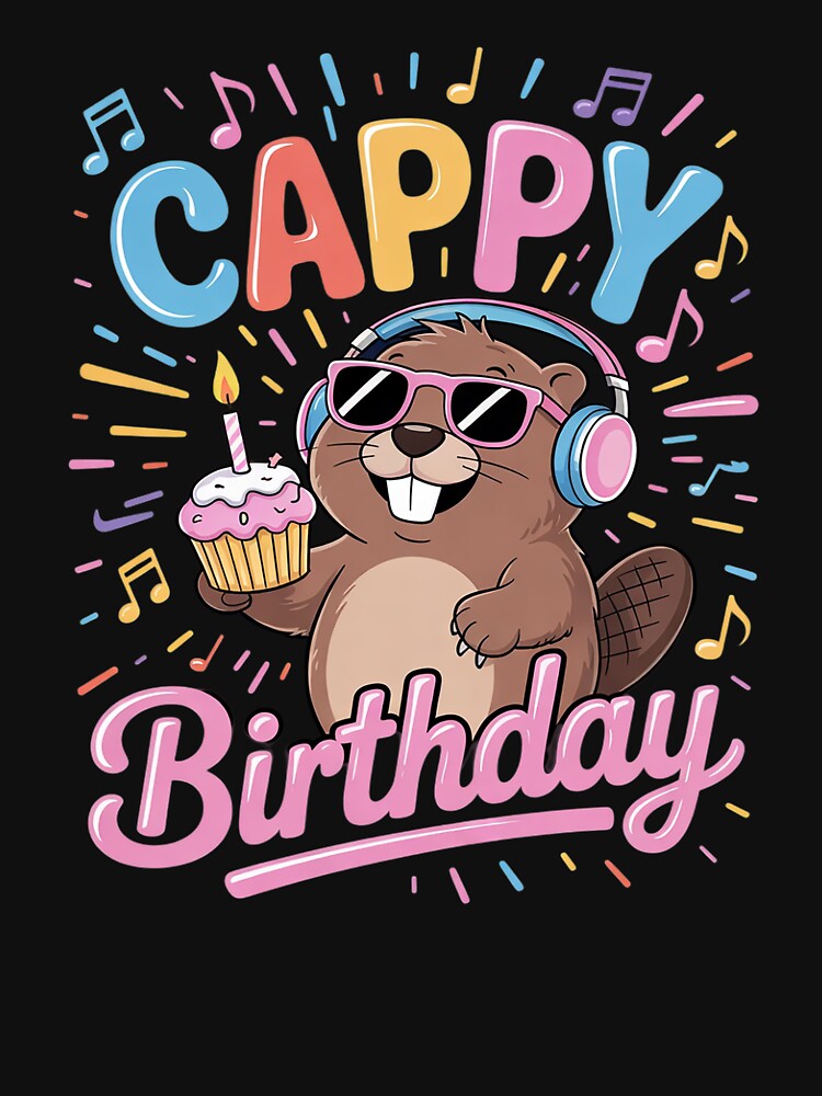 Cappy Birthday Capybara Lovers Girl Boy Happy Birthday Party31 by angolinnArt