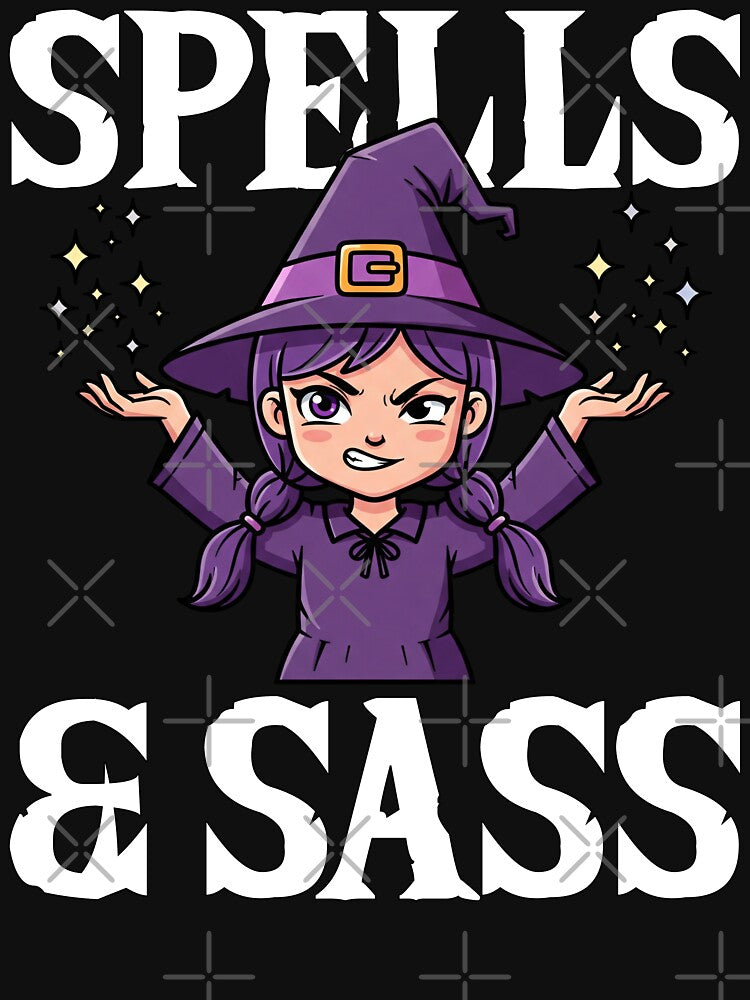 SPELLS AND SASS - WITH HALLOWEEN by KEF Custom