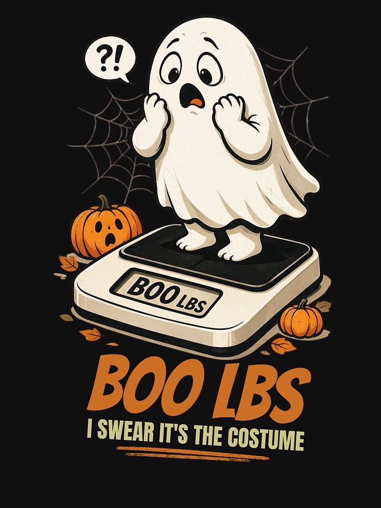 Funny Halloween Ghost BOO LBS Costume by Artur-GrafiTee