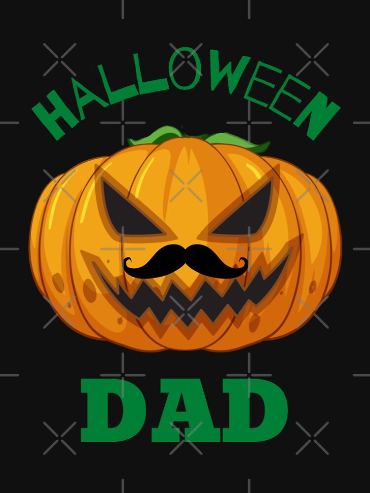 Halloween Dad (in black) - Funny Halloween Pumpkin Head by CosmicStory